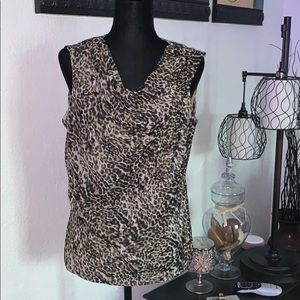 Worthington Leopard blouse